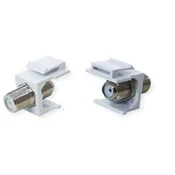 VALUE Keystone umetak, koaksijalni, BNC, F-tip, sivi 25.99.8214-20