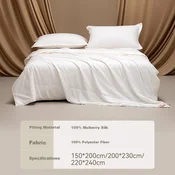 Silkqueen Svileni pokrivac, 200x230 cm, Beli