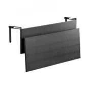 VEVOR Zložljiva viseča balkonska miza 122x45x24 cm črna za zunanjo uporabo