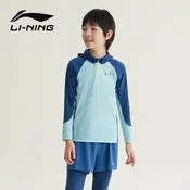 Li-Ning Dvodelni kupaci kostim za decake, Dugi rukav, Plavi