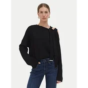 Liu Jo Pulover WF6396 MS99E Črna Relaxed Fit
