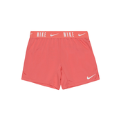 NIKE Sportske hlace Trophy, roza / bijela