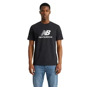 new balance Majica  črna / bela