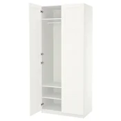 PAX/BERGSBO Garderobna omara, bela/bela, 100x60x236 cm