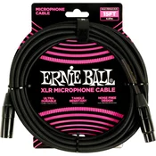 ERNIE BALL P06391 15FT BRAIDED XLR MIKROFONSKI KABEL BLACK