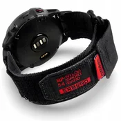 Overboard Najlonski pašček MP84 Quickfit za Garmin Fenix 5/6/6 PRO/7 Forerunner 965/955/945, črne barve, velikost M/L