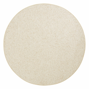 Kremno bela okrogla preproga o 133 cm Wolly – BT Carpet
