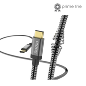 HAMA "Metal" kabel za punjenje, USB-C - USB-C, 1,5 m, metalni omotač, antracit