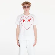 Majice Comme des Garçons PLAY Heart Logo Short Sleeve Tee UNISEX White XL