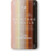 Printworks 12 barvnih svinčnikov - ten kože