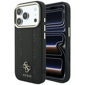 Guess Ohišje za telefon Guess Stripe Peony 4G Logo MagSafe Črno, (5000533427)