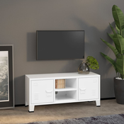 Industrijski TV ormaric bijeli 105 x 35 x 42 cm metalni