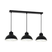 Luster na sajli SVEN 3xE27/15W/230V crne boje