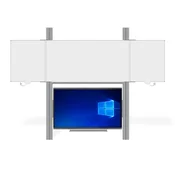 EliteTouch 86 premium / PYLON / W11 PRO, Android OS;AiO EliteTouch TV 5gen 86 s vertikálnym posuvom a triptych tabulou na pylónoch