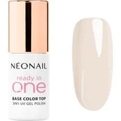 NEONAIL Ready In One 3in1 UV Gel Polish gel lak za nohte z diamantnim prahom odtenek 02 One Coconut Milk 7.2 ml