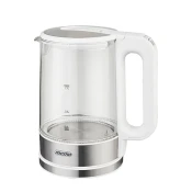 shumee Mesko | Grelnik vode | MS 1302w | Električni | 2200 W | 1,7 l | Steklo | 360° vrtljivo podnožje | Bela