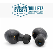 Dekoni Audio Premium Memory Foam Isolation Earphone Tips Black - True Wireless (Sample Pack)