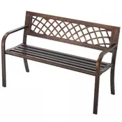 VEVOR Zunanja klop 116x51x76 cm bronasta