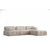 Atelier del Sofa ATELIER DEL SOFA Doblo 3 Seater with Pouffe ( L1-O1-1R-Pouffe) - Cream fotelj, (20784985)