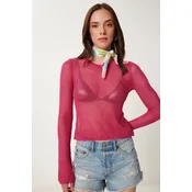 Happiness Istanbul Ženska bluza Ns00426, Roze
