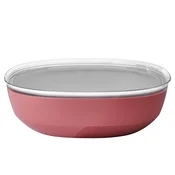Mepal Skleda za solato s pokrovom Silueta 30x9,2cm/bordo/oglata/plastika, (5000199521)