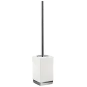 LUCY Prostostoječa straniščna ščetka/nosilec, keramika - Bela - 97x470x97 mm - Gedy - LUCY - 24 - Keramika - Ščetka za stranišče - Kvadratni - 97 - 470 - 97 - 14