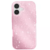AVIZAR Ovitek za iPhone 17, dvobarvna zasnova in bleščeča obdelava, Roza, (5000189240)