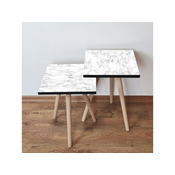 Hanah Home Sklapajuci Stocic 2 Komada 2SHP255 - Belo