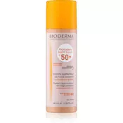 Bioderma Photoderm Nude Touch zaščitni tonirani fluid za mešano do mastno kožo SPF 50+ odtenek Light 40 ml
