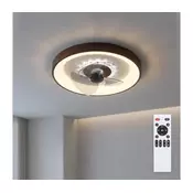 Brilagi - LED prigušiva stropni ventilator LED/34W/230V precnik 46 cm braon + daljinski upravljac