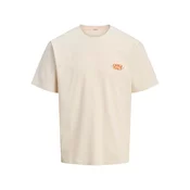 JACK & JONES Majica ecru/oranžna