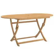 Vidaxl Zložljiva vrtna miza 160x85x75 cm trden akacijev les