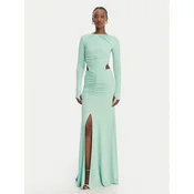 Just Cavalli Večerna obleka 80PAO922 J0253 Zelena Slim Fit