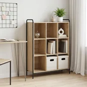 vidaXL Knjigovni omar 57 x 33 x 111 cm Inženirski les Sonoma hrast