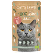 Cats Love Bio 6 x 100 g - Bio-govedina