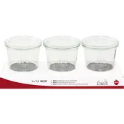 Weck kozarec za vlaganje 290 ml, s pokrovom, set 3 kos