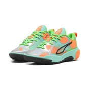 PUMA MB World.01 Basketball Shoes Youth, Age, Orange Pes/Green Pes, 36