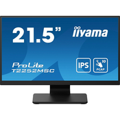 iiyama ProLite T2252MSC-B2 Computerbildschirm 54,6 cm (21.5”) 1920 x 1080 Pixel Full HD LCD Touchscreen Schwarz