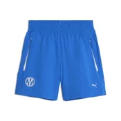 Olympique de Marseille PUMATECH Relaxed Woven Shorts Youth, Clothing, Royal/Platinum Gray, 9-10Y