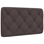 Vidaxl Blazina za vzglavje temno rjava 80 cm blago