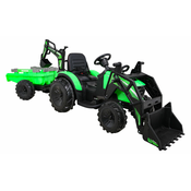 Bager na akumulator s prikolicom 720-T 4x4- zeleni