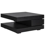 Casa Padrino luxury coffee table black 90 x 90 x H. 42 cm - Square solid wood living room table - Living room furniture - Luxury furniture - Luxury furnishings