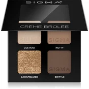 Sigma Beauty Quad paleta senčil za oči odtenek Creme Brulée 4 g