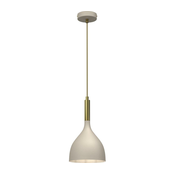Luster na sajli NOAK 1xE27/15W/230V bež/zlatna