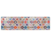 Vidaxl Pralna preproga 80x300 cm večbarvna
