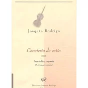 RODRIGO:CONCIERTO DE ESTIO VIOLIN AND PIANO