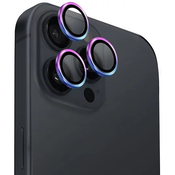UNIQ Optix Aluminum Camera Lens Protector iPhone 16 Pro 6.3 / 16 Pro Max 6.9 iridescent camera lens glass with applicator (UNIQ-IP6.3P-6.9P(2024)-ALENSIRD)