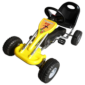 VIDAXL Go Kart na pedale, rumen