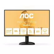 AOC Monitor 24B31H, 23.8, IPS, 1920x1080, 120Hz, 4ms, Crni