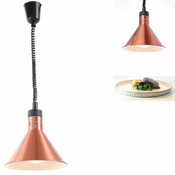 NEW Svetilka za segrevanje hrane - bakrena stožčasta obesek 250W